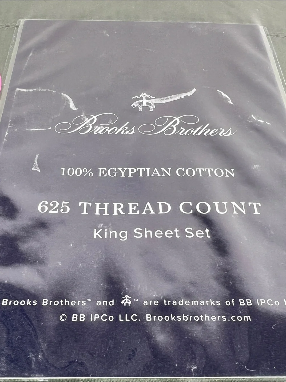 Brooks Brothers King Sheet Set in Forest Green